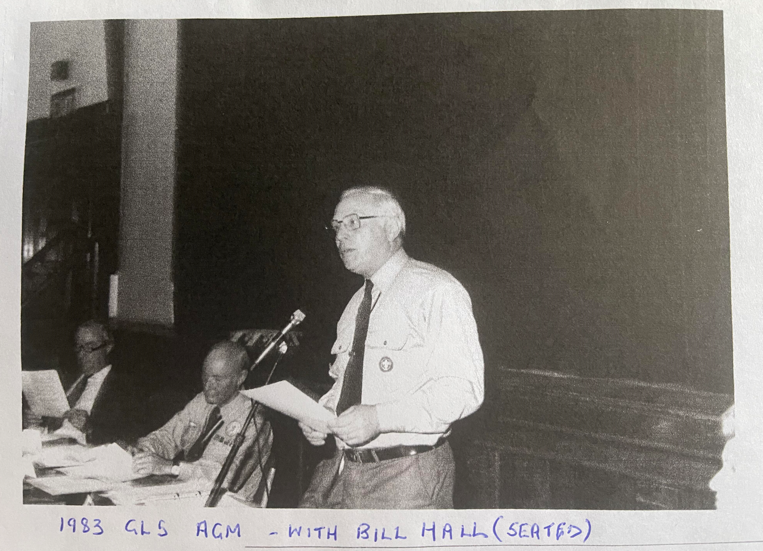 Bill at the 1983 County AGM