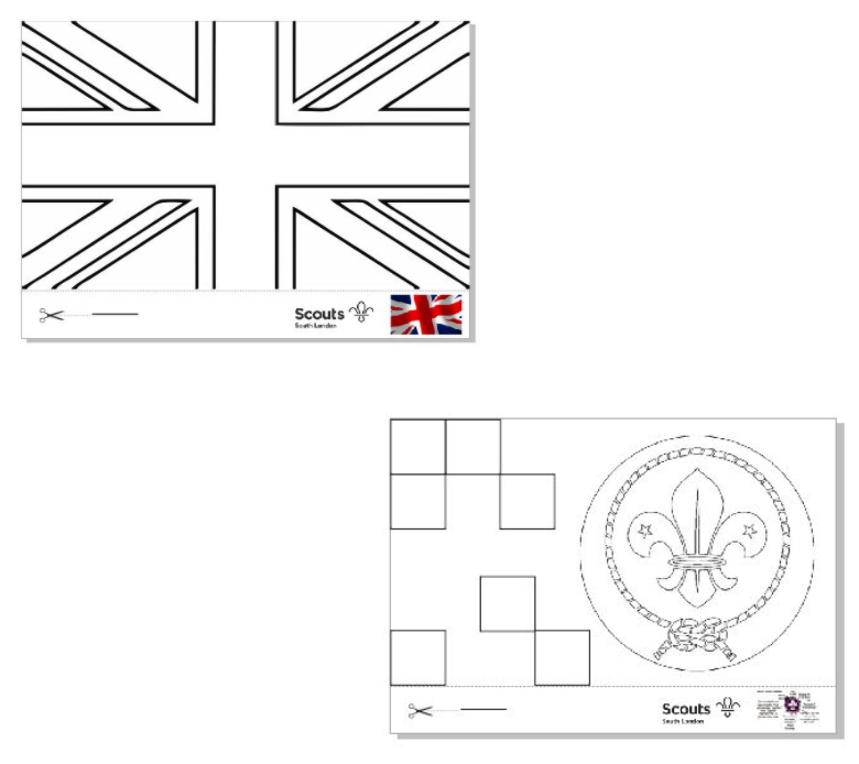 flag colouring sheet
