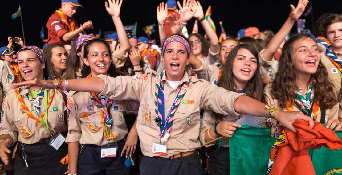 Young people at the Jamboree