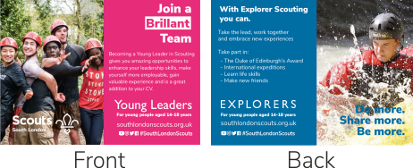 Explorers & Young Leaders leaflet