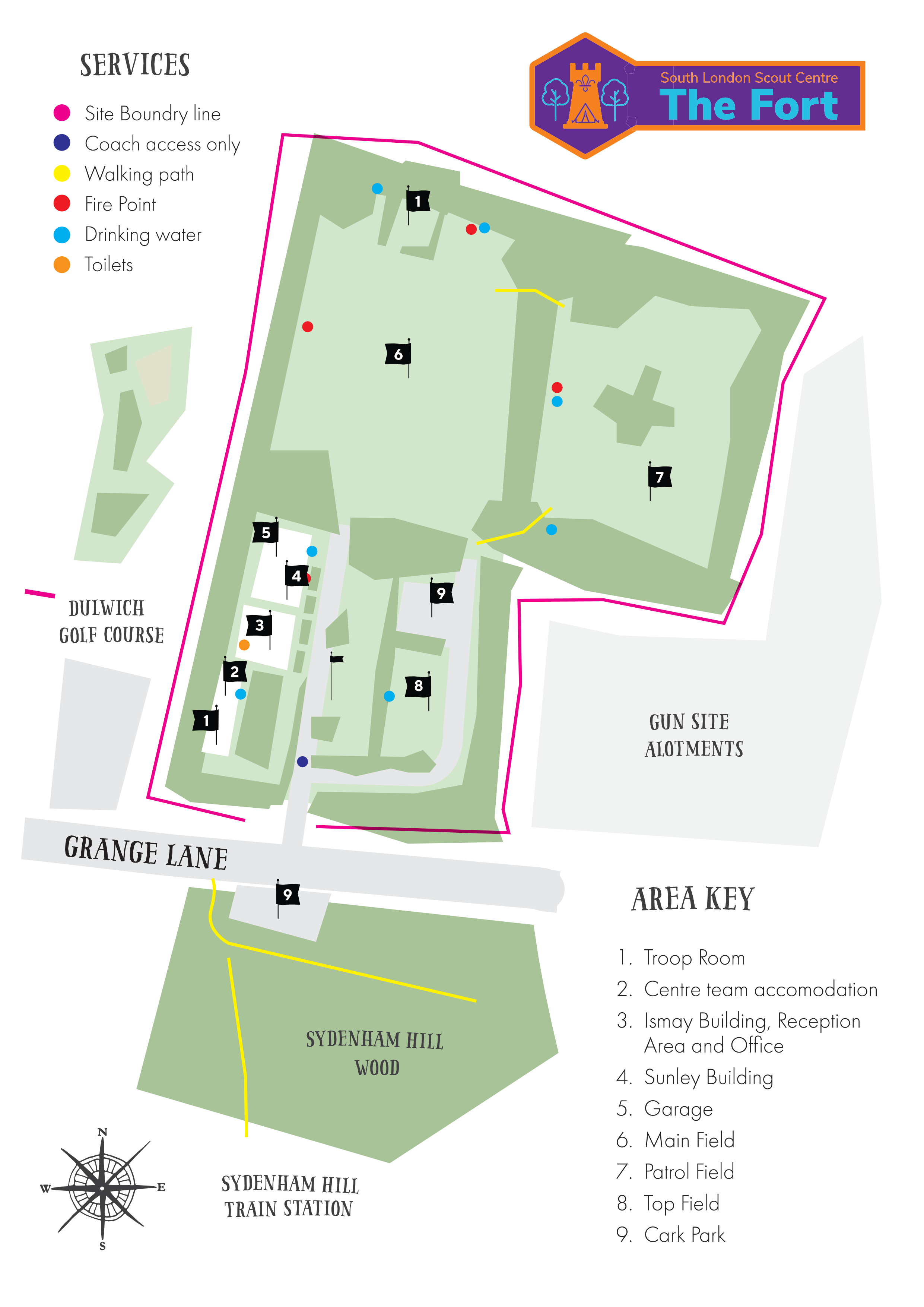Centre map